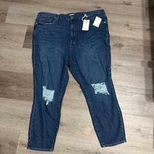 Good American Women's Jeans Good Waist Crop Size 20 New With Tags